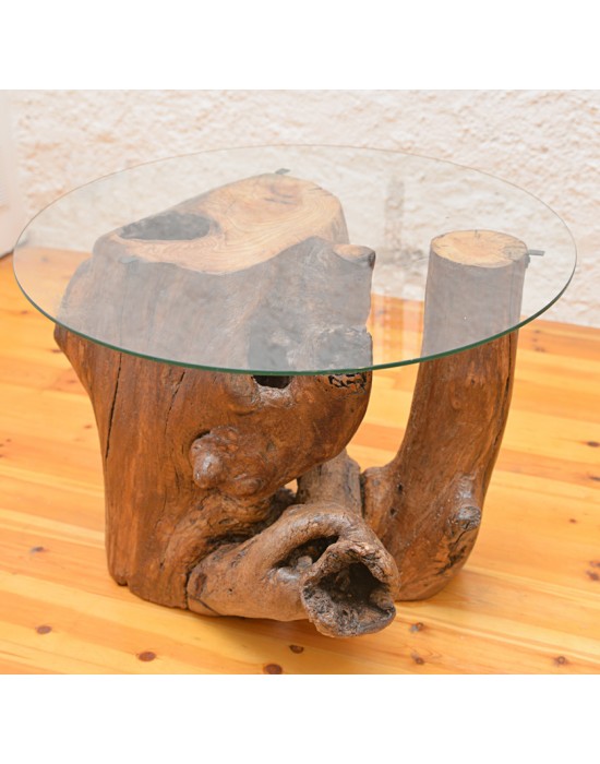 Mesa de centro con tronco