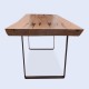 Mesa de centro rústica con madera de haya