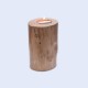 Porta-espelmes de fusta efecte or