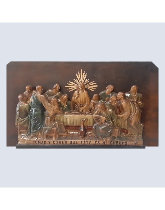 Santa Cena con relieve